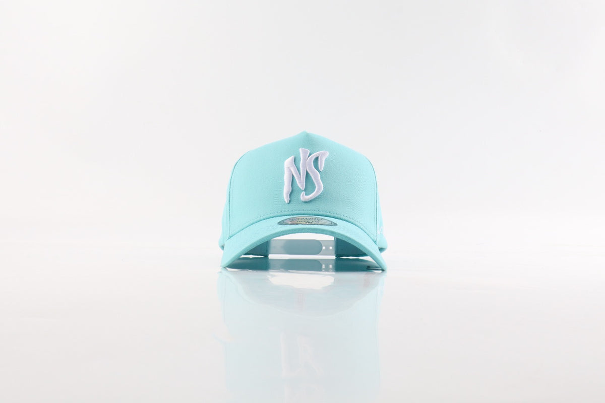 NS Aframe Teal White Snapback