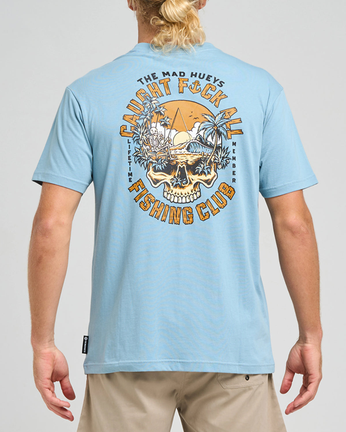 Caught Fk All Island SS Tee Blue