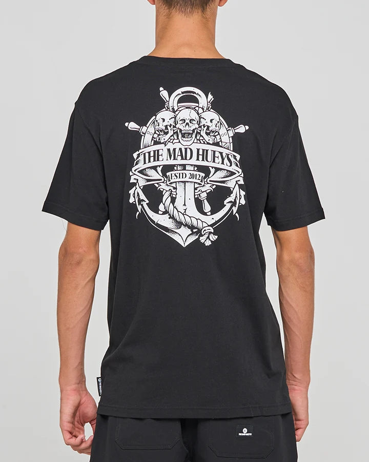 TRIPLE ANCHOR | SS TEE BLACK