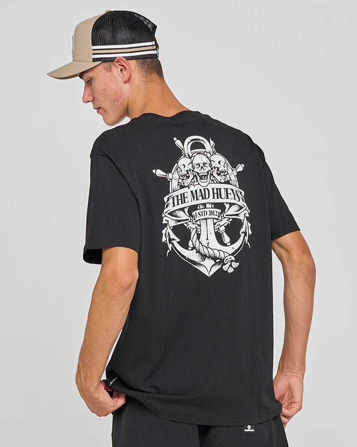 TRIPLE ANCHOR | SS TEE BLACK