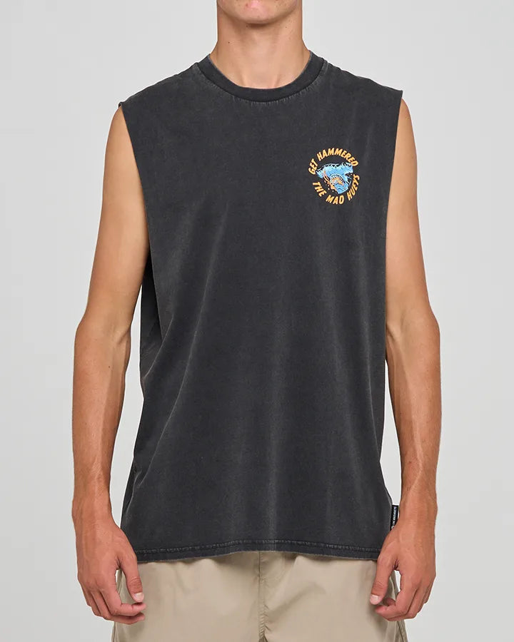 GET HAMMERED | MUSCLE WASHED BLACK