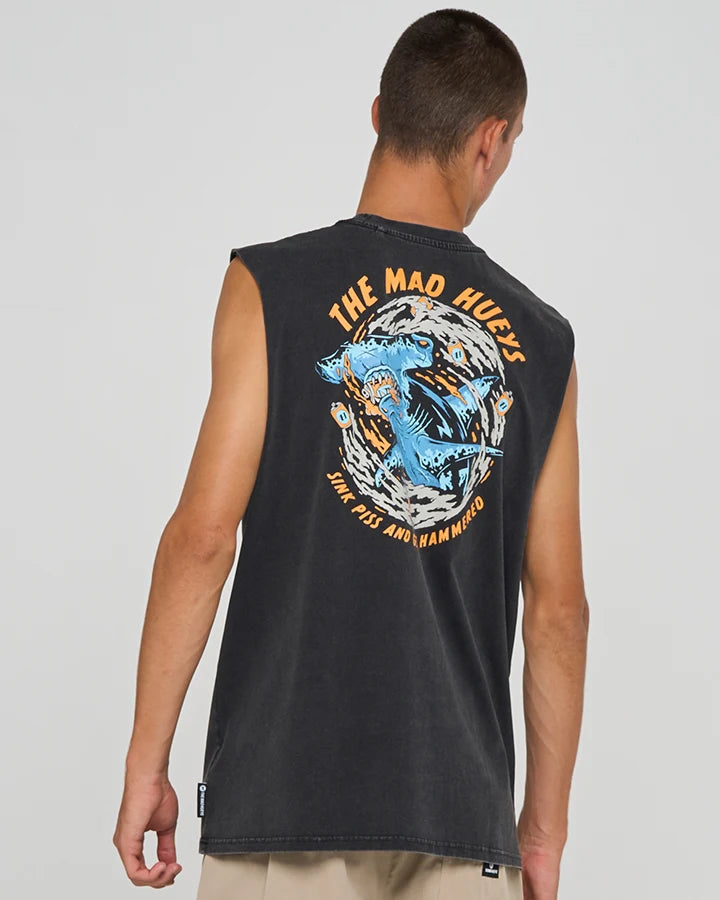 GET HAMMERED | MUSCLE WASHED BLACK