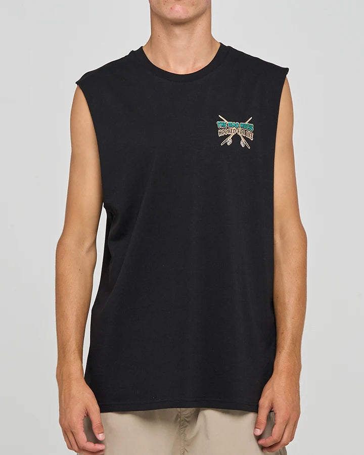 FROTHIN HOOKED FOR LIFE MUSCLE BLACK