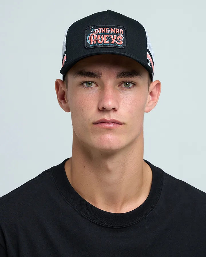 TROPIC OCTOPISSED | TWILL TRUCKER - BLACK