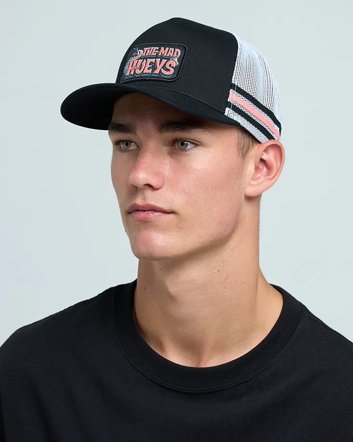 TROPIC OCTOPISSED | TWILL TRUCKER - BLACK