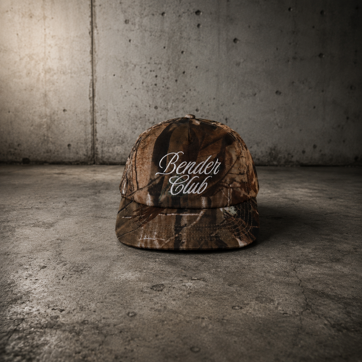 Bender Script Cap - Short Brim 5 Panel - Camo