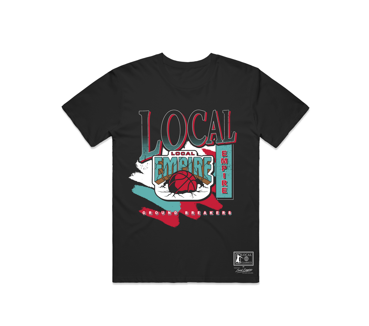 Local Ground Breakers Black OS tee