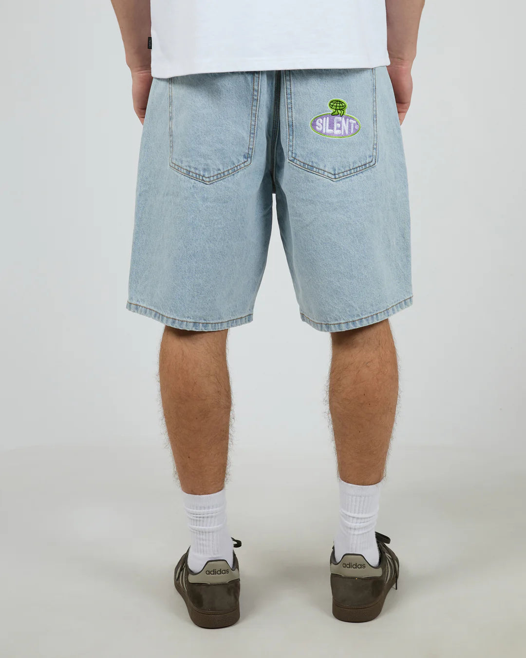 EMBROIDERY JORT SKY BLUE