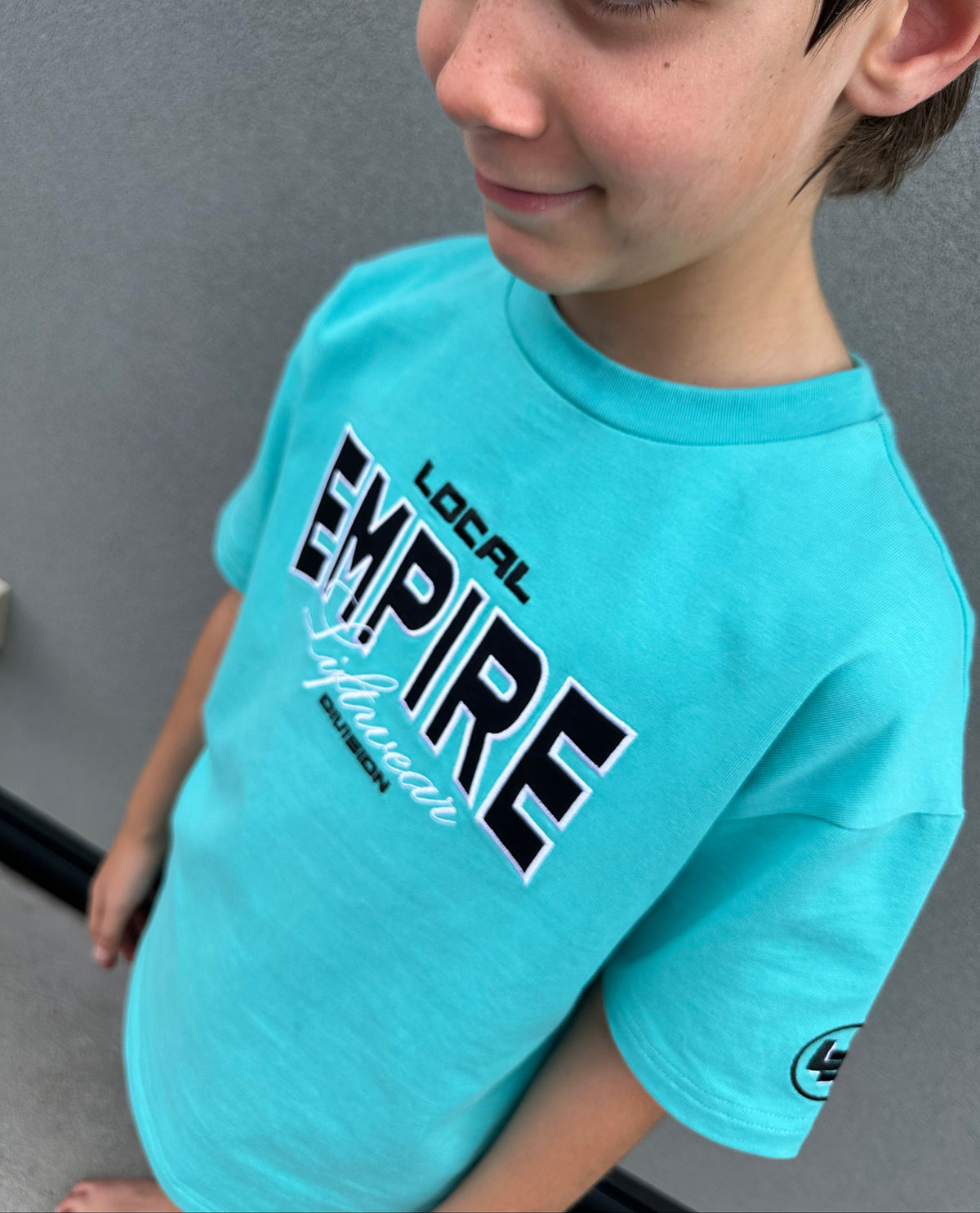KIDS LWD Local Liftwear Division OS Tee - Tiffany Blue