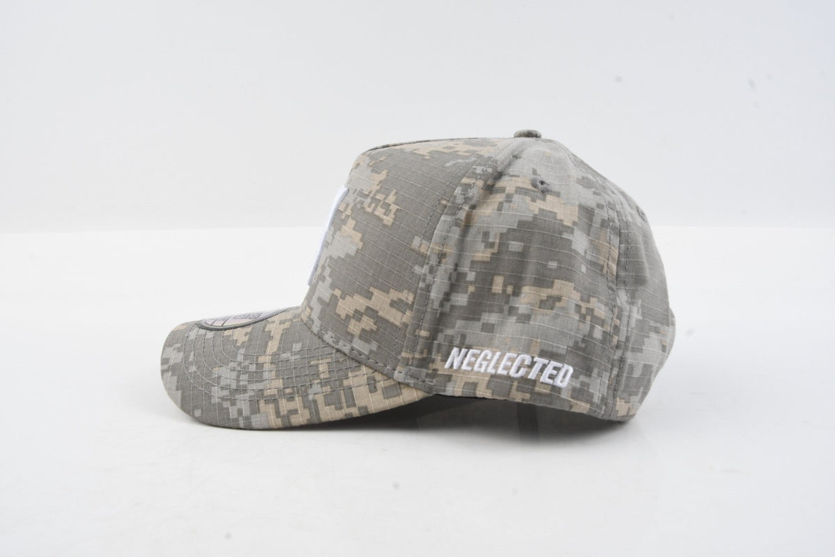 NS Aframe Digital Camo Grey White Snapback