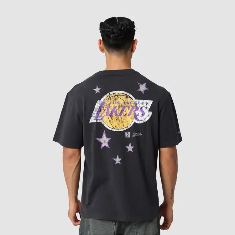 NBA DUNK TEE LAKERS ONEAL - WASHED BLACK