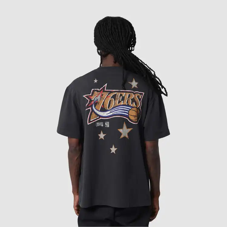 NBA DUNK TEE 76ERS IVERSON - WASHED BLACK