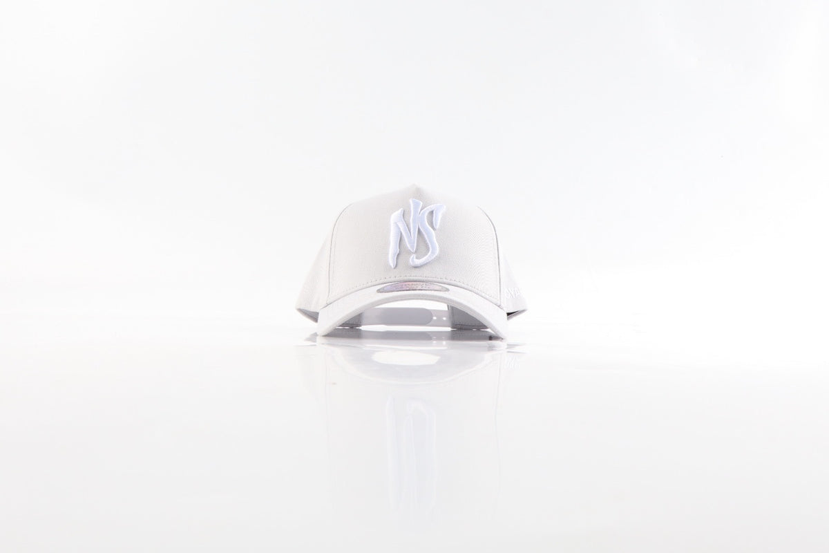 NS INFANT Aframe Light Grey White Snapback