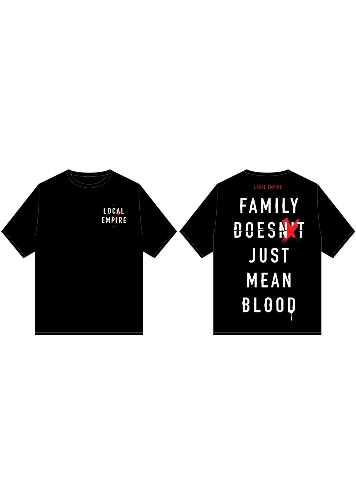 Kids LE Family SS Tee Black White