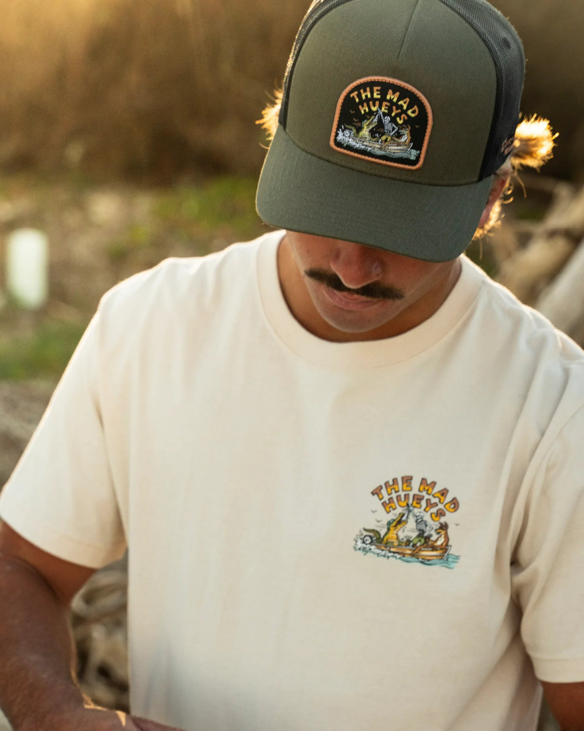 LOVING MANGROVES TWILL TRUCKER OLIVE