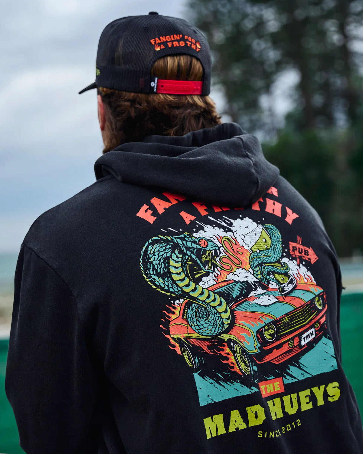 Frothy Fanging Hooded Pullover