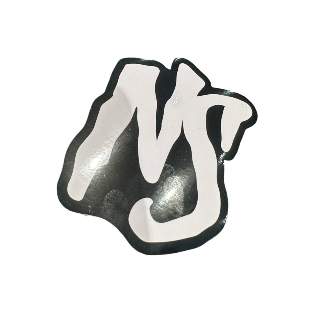 NS Black White Sticker 10cm