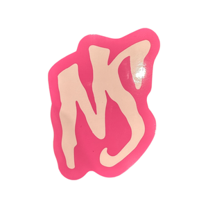 NS 10mm Sticker Pink on pink