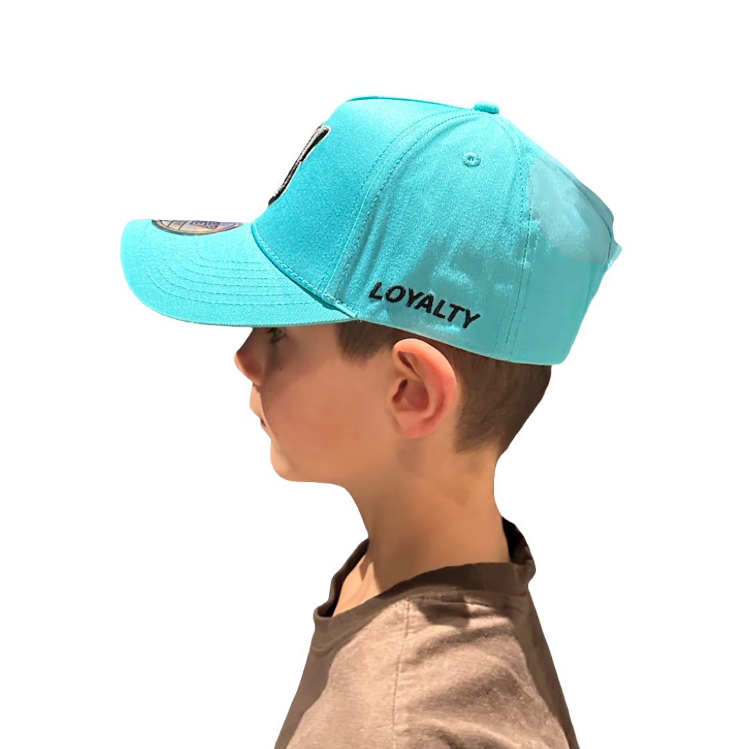 NS Aframe Teal Black Snapback YOUTH Fit