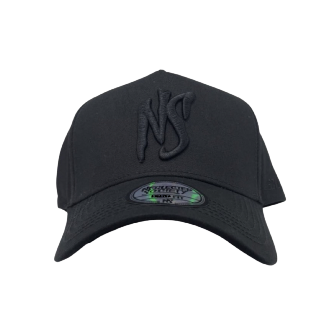 NS All Black Aframe Fit Snapback