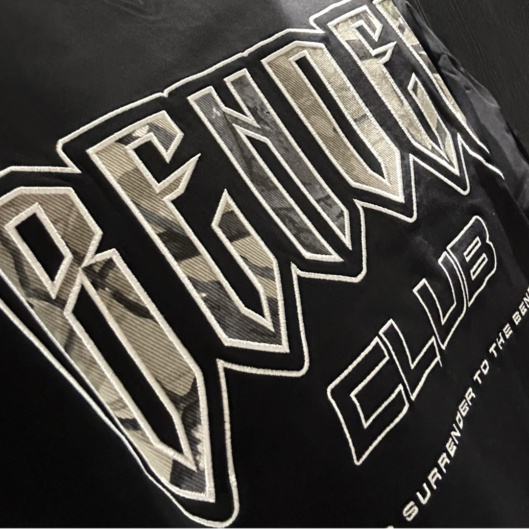 The Never Surrender Tee - Black With Camo Patch