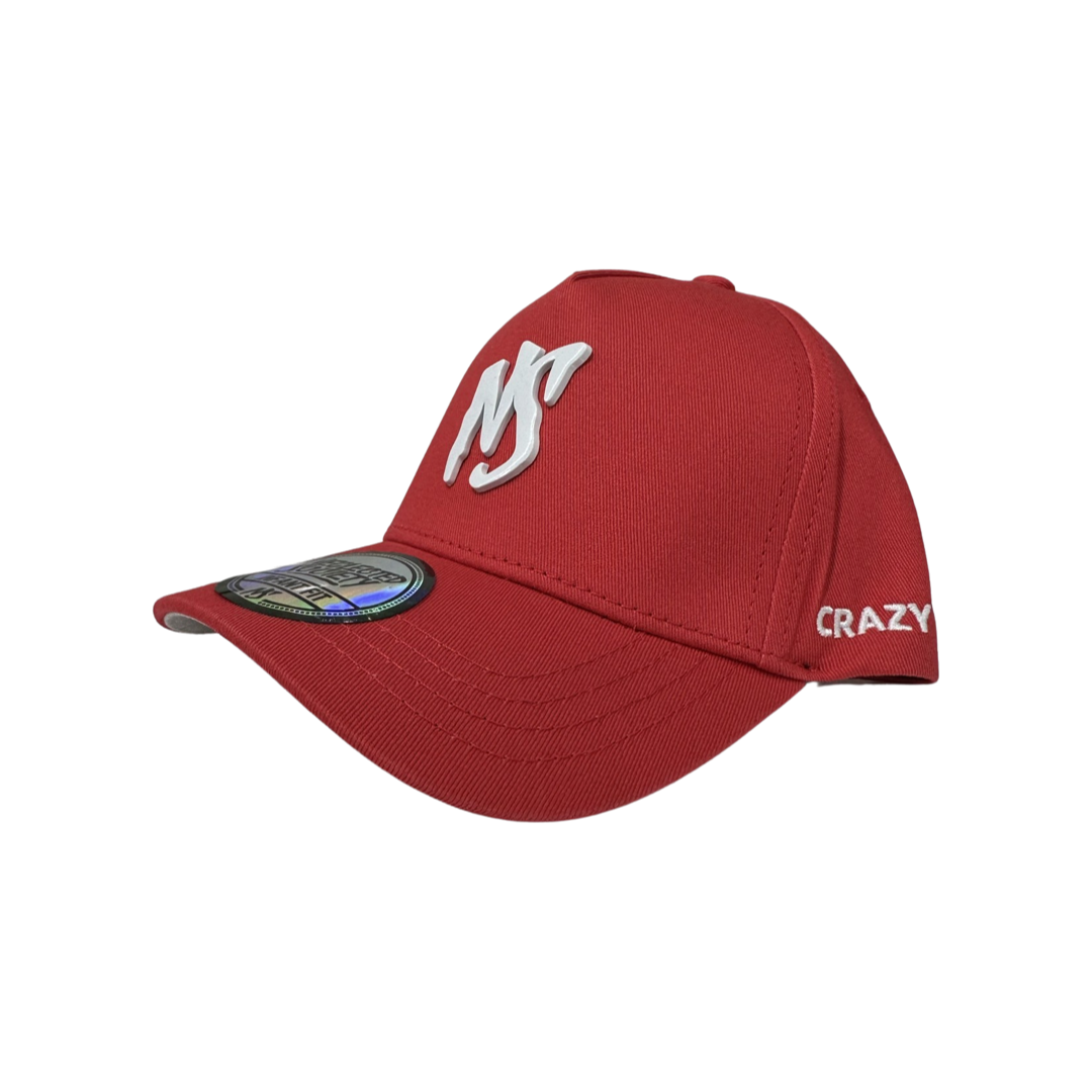 NS Red White Metal Mini Badge Infant Fit Snapback