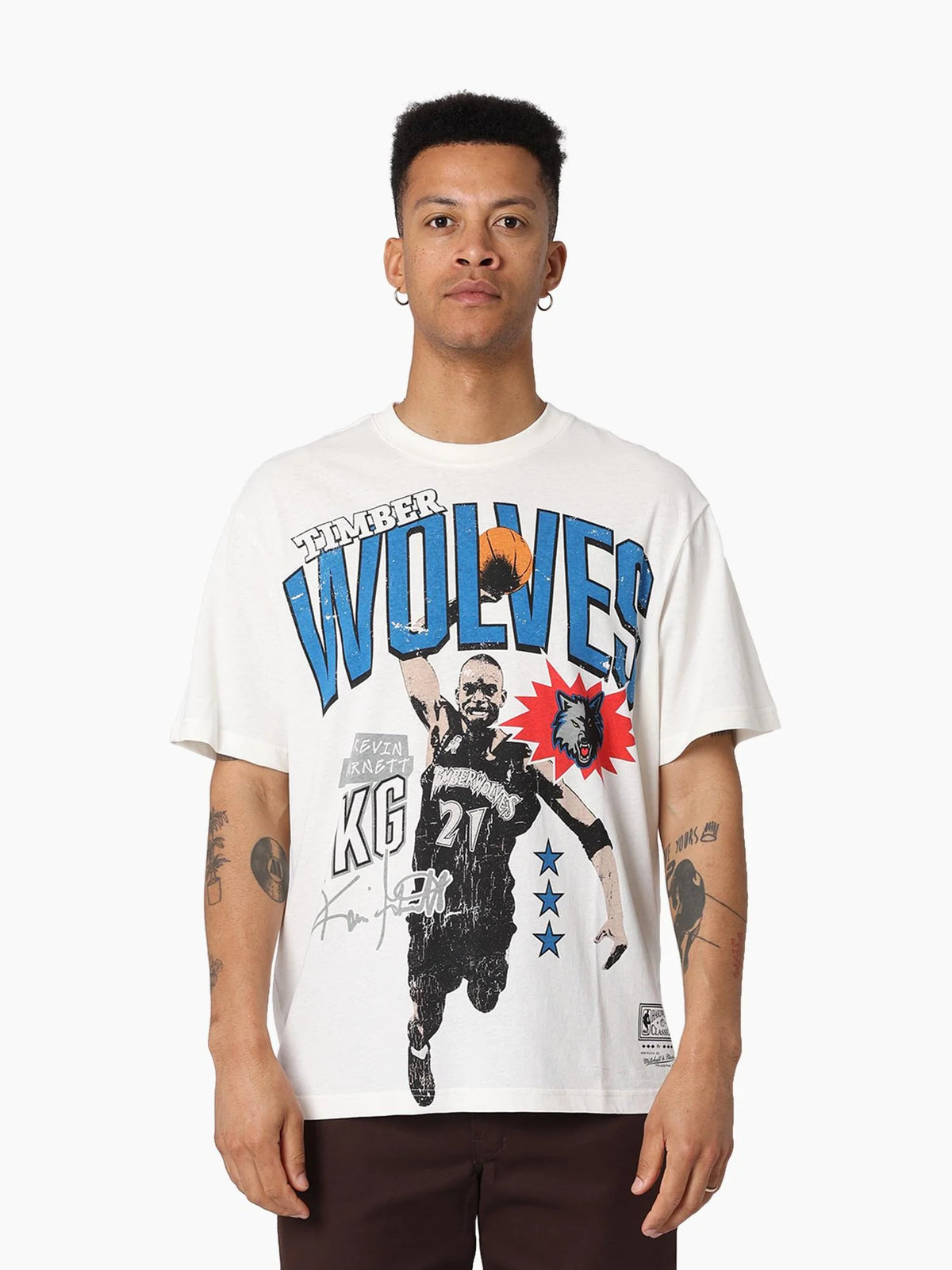NOISE TEE TWOLVES GARNETT - OFF WHITE