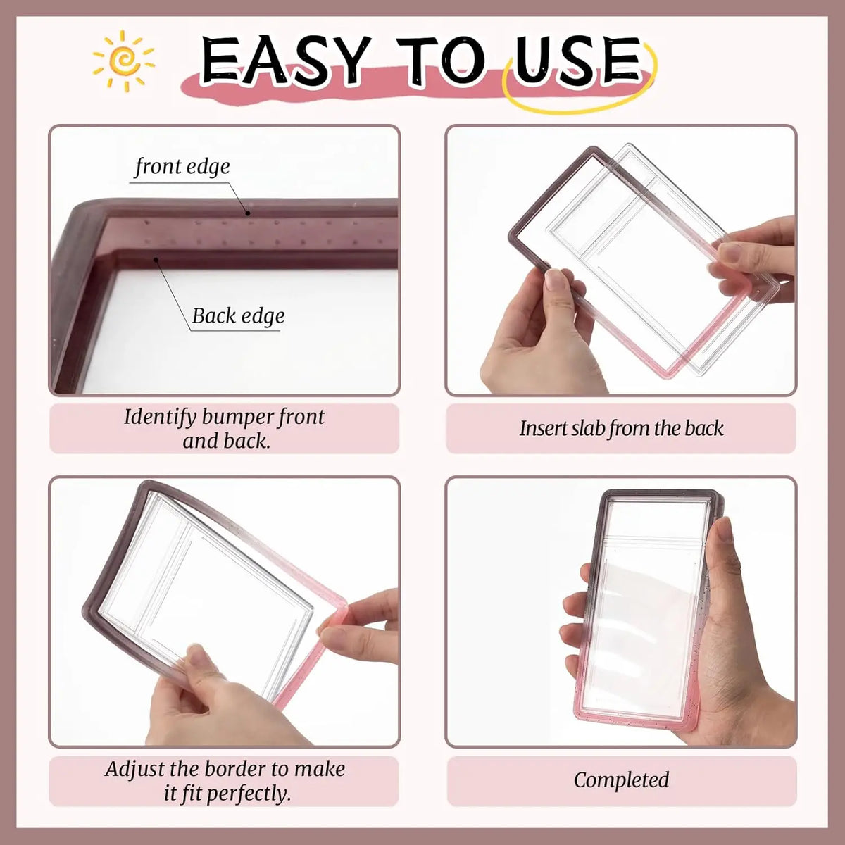 35PT Grade Graded Card Slab Gradient Silicone Bumper Case Guard Protector PSA