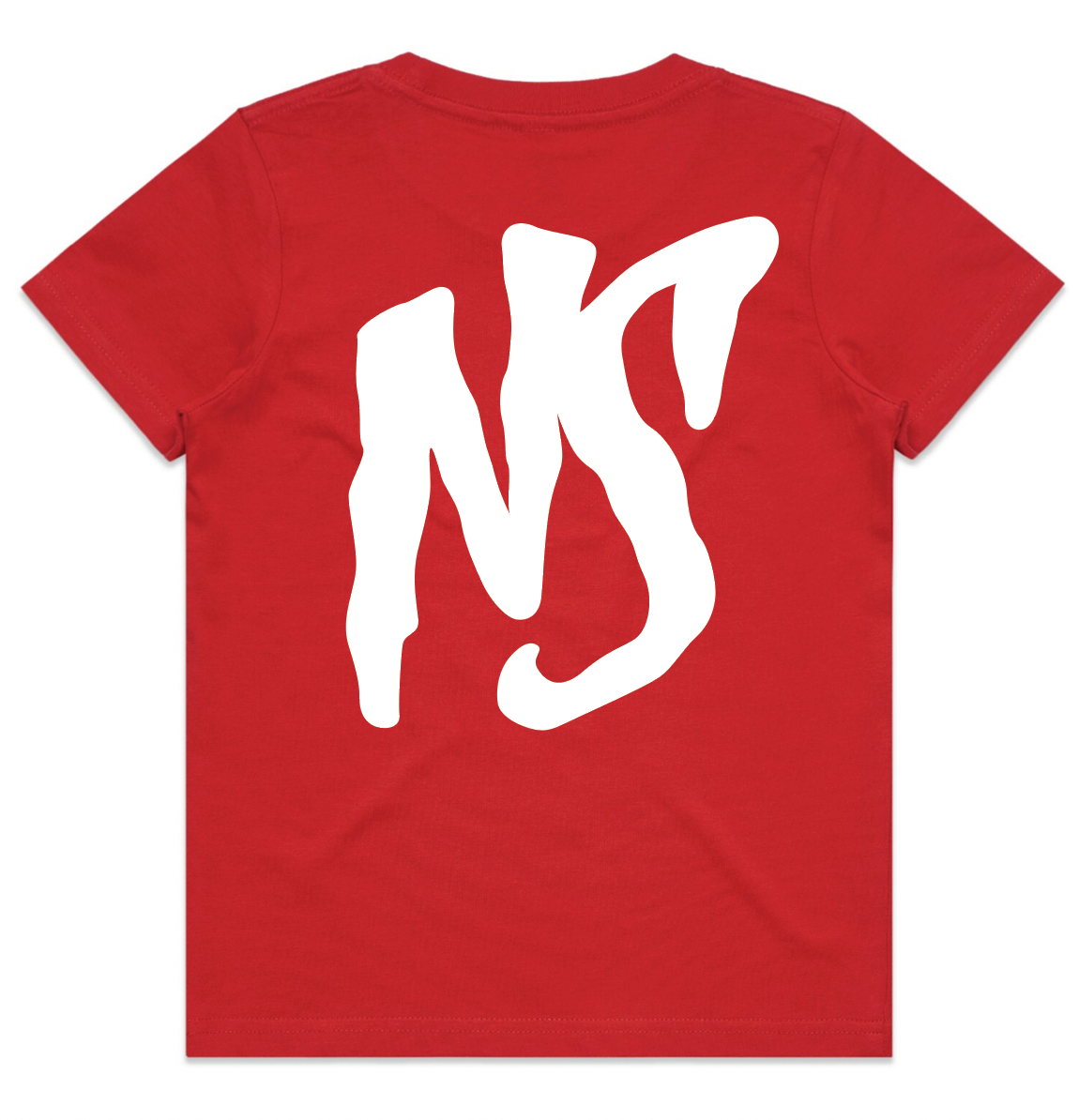 NS Kids Logo Tee Red/White