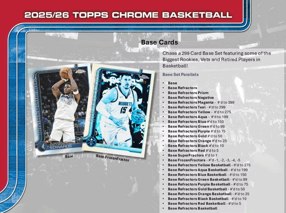 2025-26 Topps Chrome Basketball 7-Pack Blaster Box