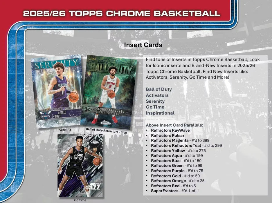 2025-26 Topps Chrome Basketball 7-Pack Blaster Box