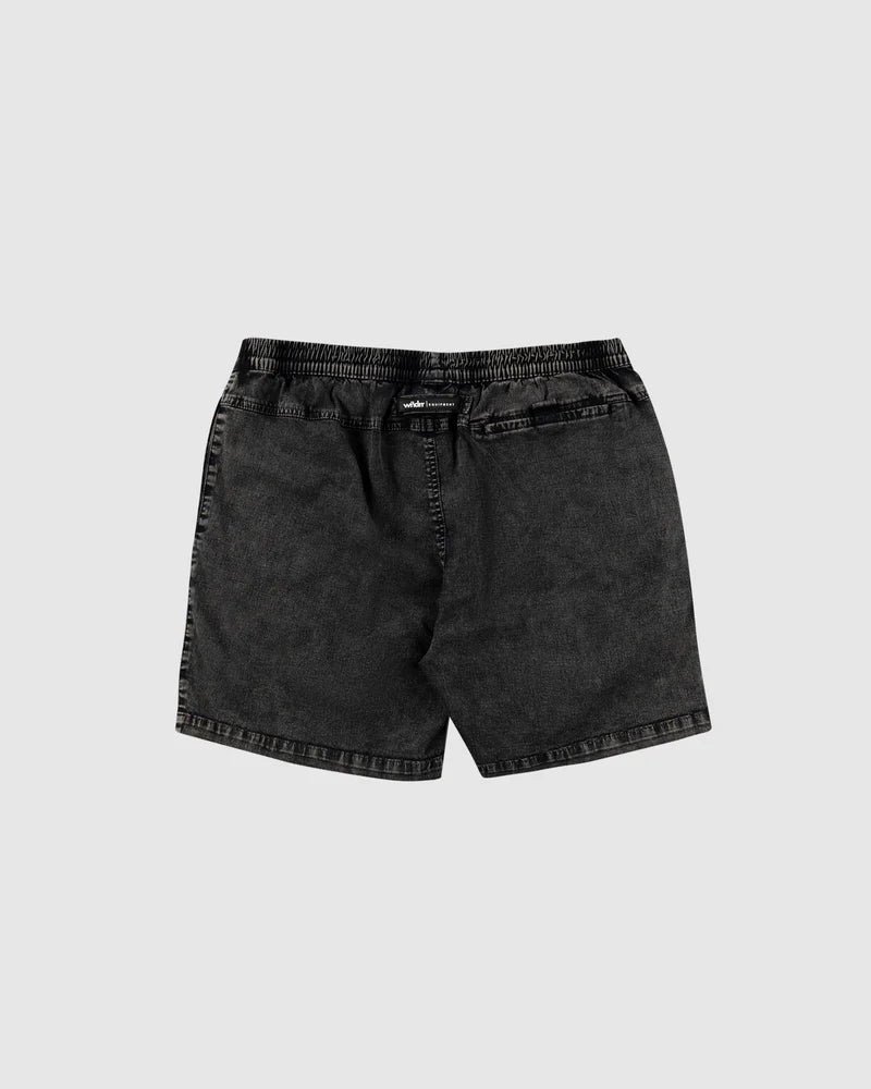 OFFEND BEACH SHORT WASHED BLACK