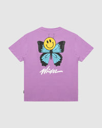BUTTERFLY BOX FIT TEE VIOLET