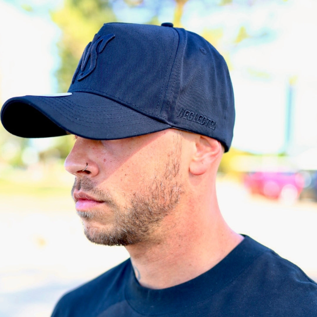 NS All Black Aframe Fit Snapback