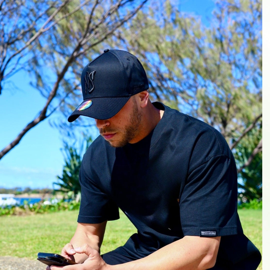 NS All Black Aframe Fit Snapback