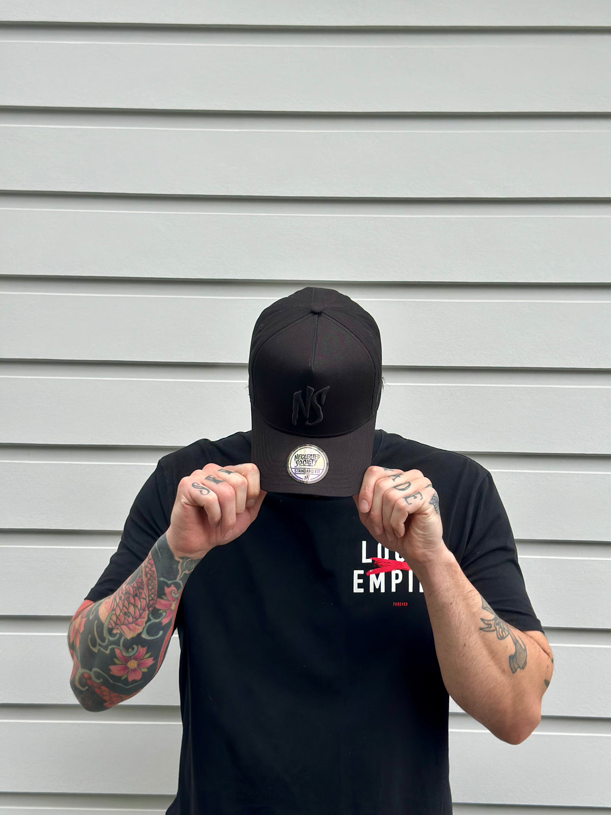 NS All Black Aframe Fit Snapback