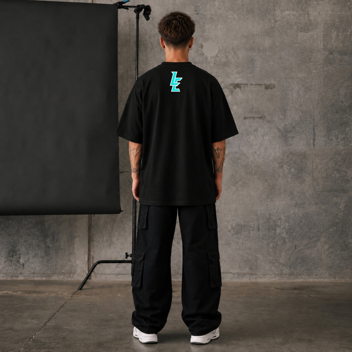LWD Local Liftwear Division OS Tee - Black Teal