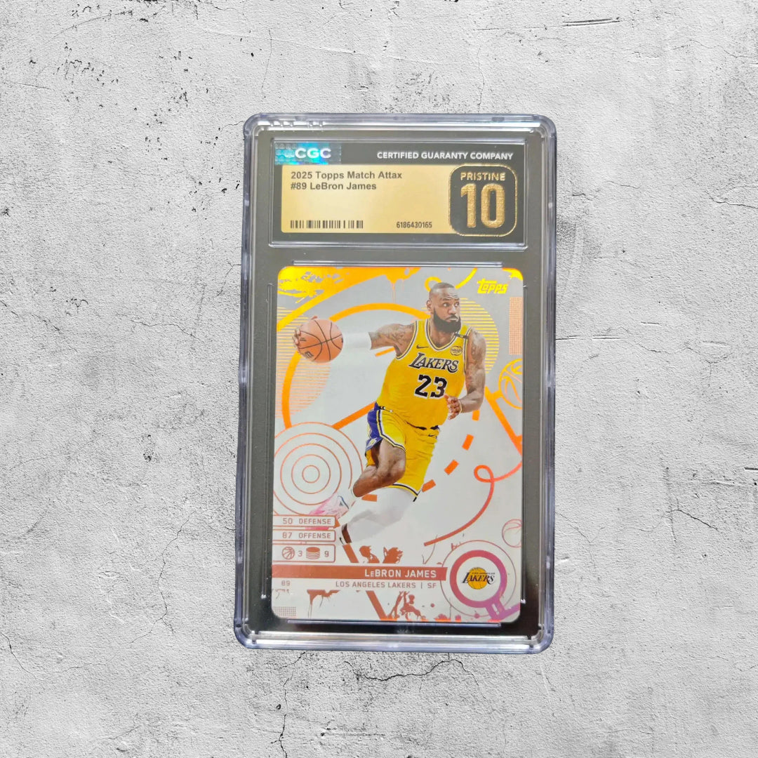 2025 Topps Match Attax Lebron James Base White CGC 10 Pristine #89