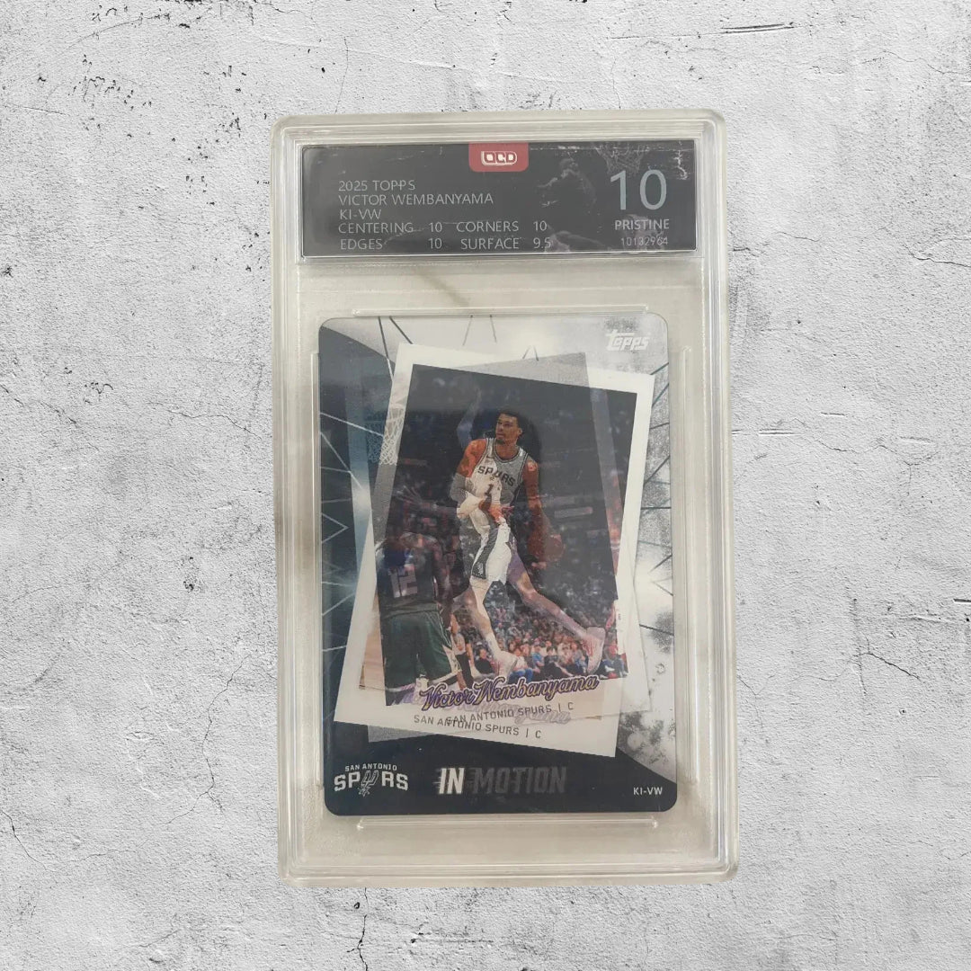 2025 Topps Victor Wembanyama In Motion Spurs #KI-VM OCD PRISTINE 10