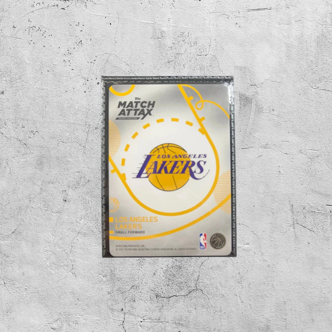 2025-26 Topps Match Attax LeBron James #89 PURPLE FOIL RARE LAKERS Case Hit SSP