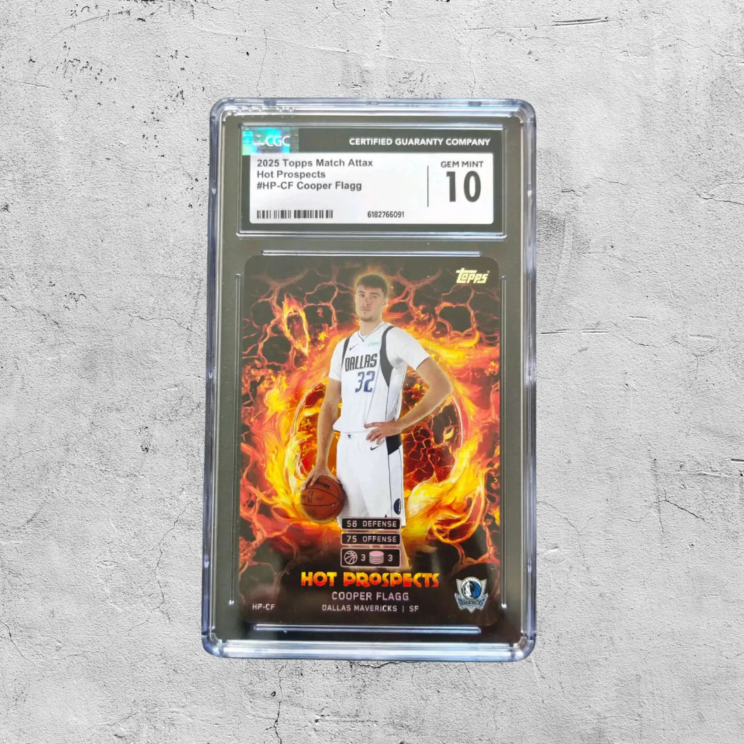 2025 TOPPS MATCH ATTAX HOT PROSPECTS #HP-CF COOPER FLAGG ROOKIE RC CGC 10