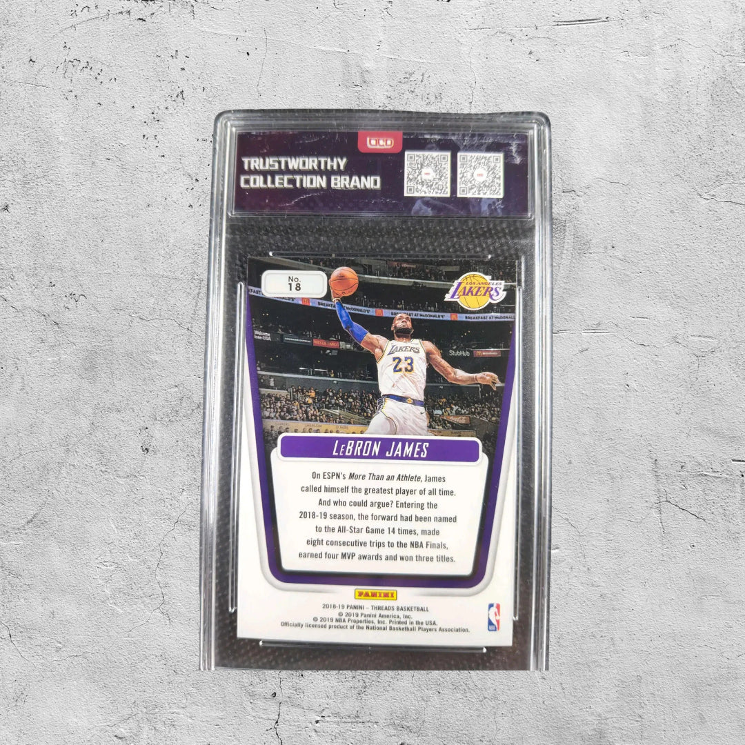 2018-19 Panini Threads Century Collection LEBRON JAMES DAZZLE Lakers OCD 9.5 Gem Mint