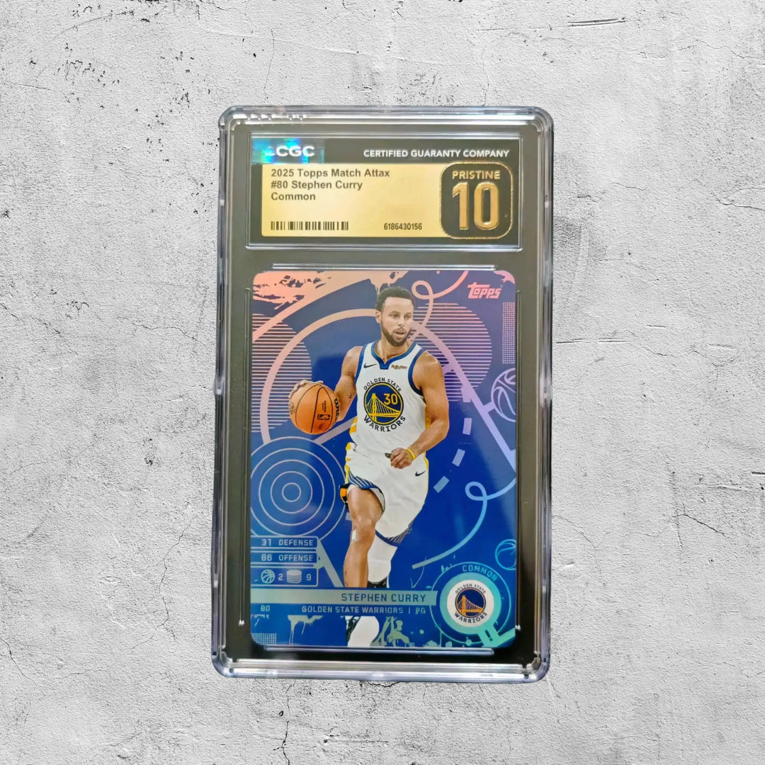 2025 Topps Match Attax Stephen Curry Blue Common CGC 10 Pristine #80