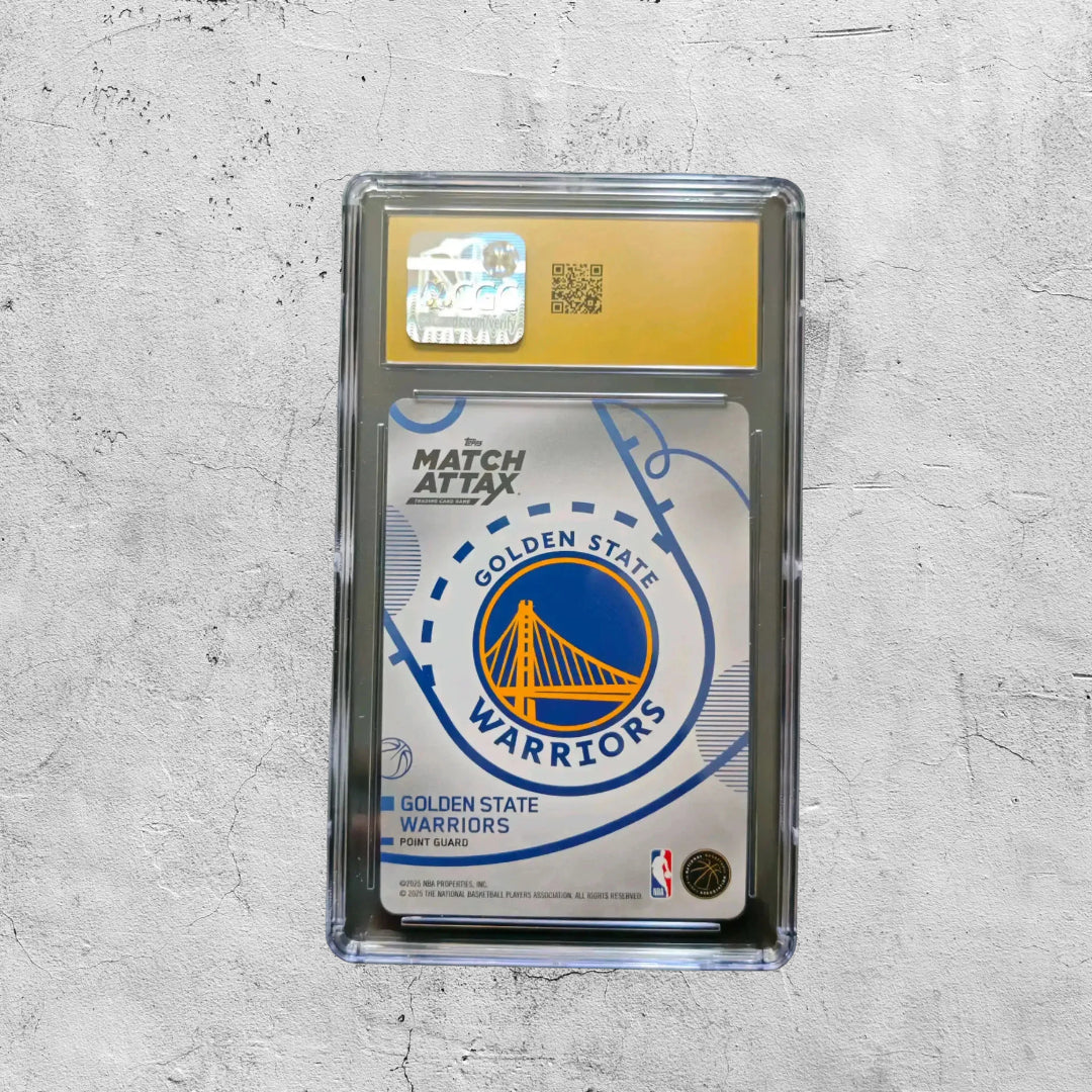 2025 Topps Match Attax Stephen Curry Blue Common CGC 10 Pristine #80