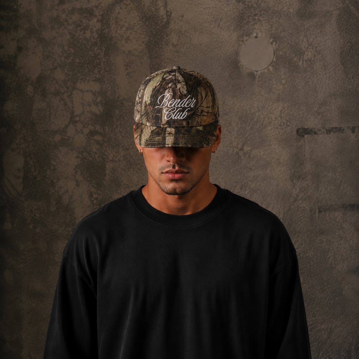 Bender Script Cap - Short Brim 5 Panel - Camo