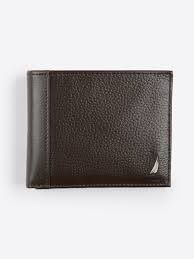 J-CLASS BIFOLD LEATHER WALLET BROWN