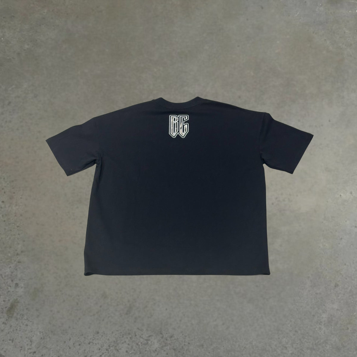 The Never Surrender Tee - Black With Camo Patch