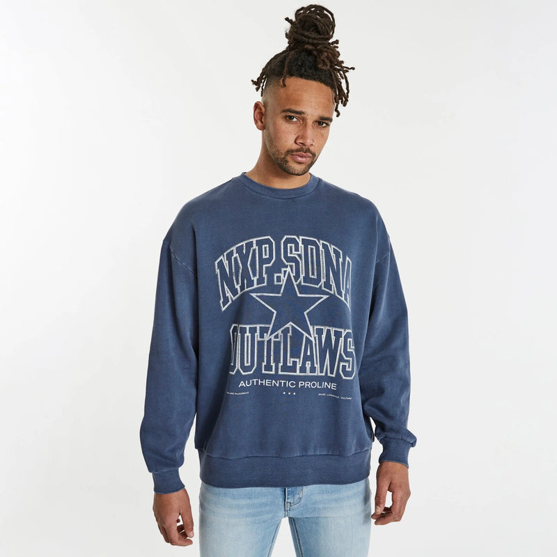 Outlaws Relaxed Sweater Blue