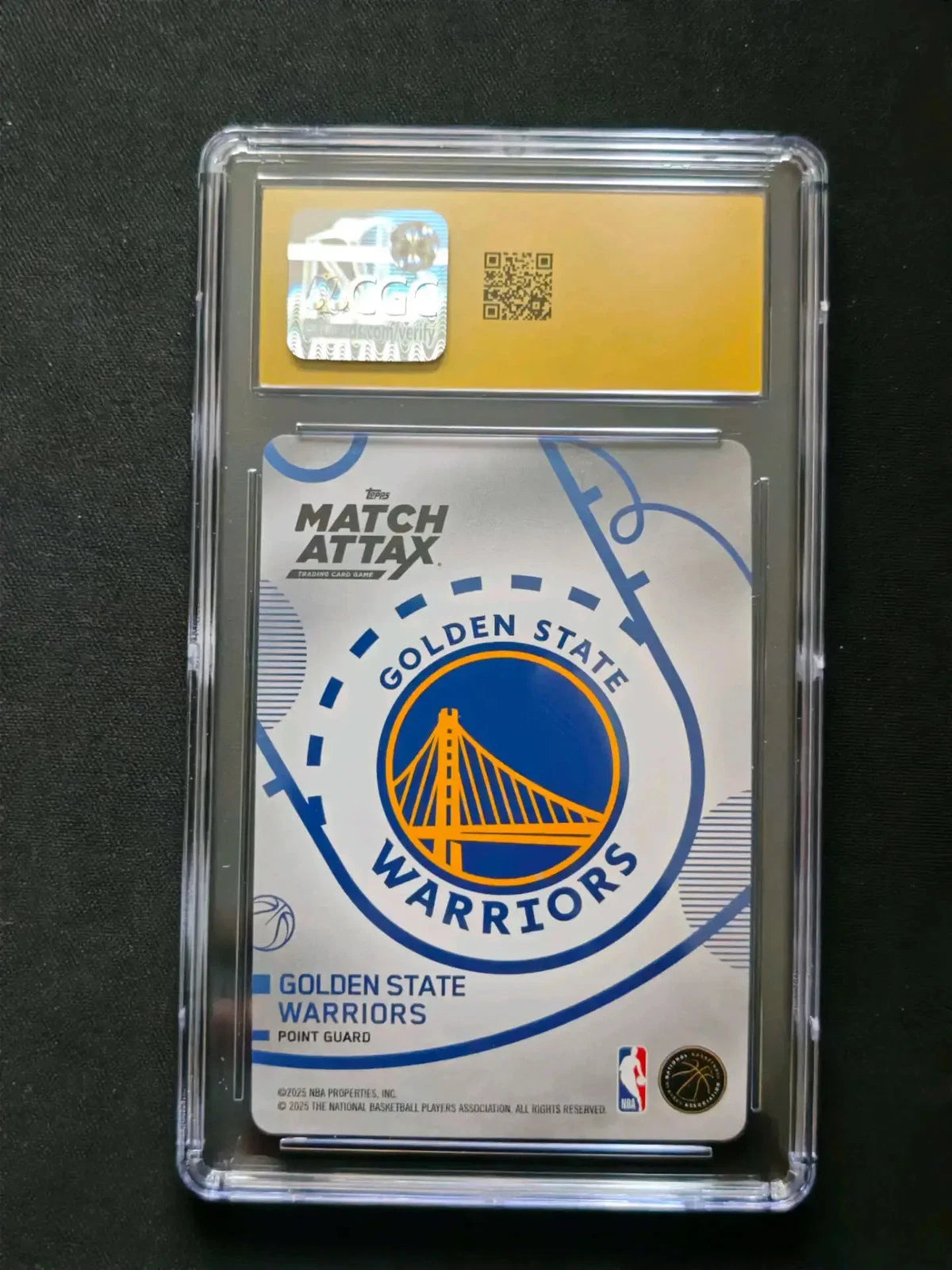 2025 Topps Match Attax Stephen Curry Blue Common CGC 10 Pristine #80