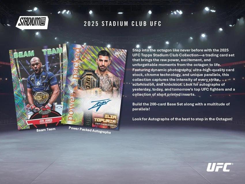 Topps 2025 UFC Stadium Club Blaster Box NEW